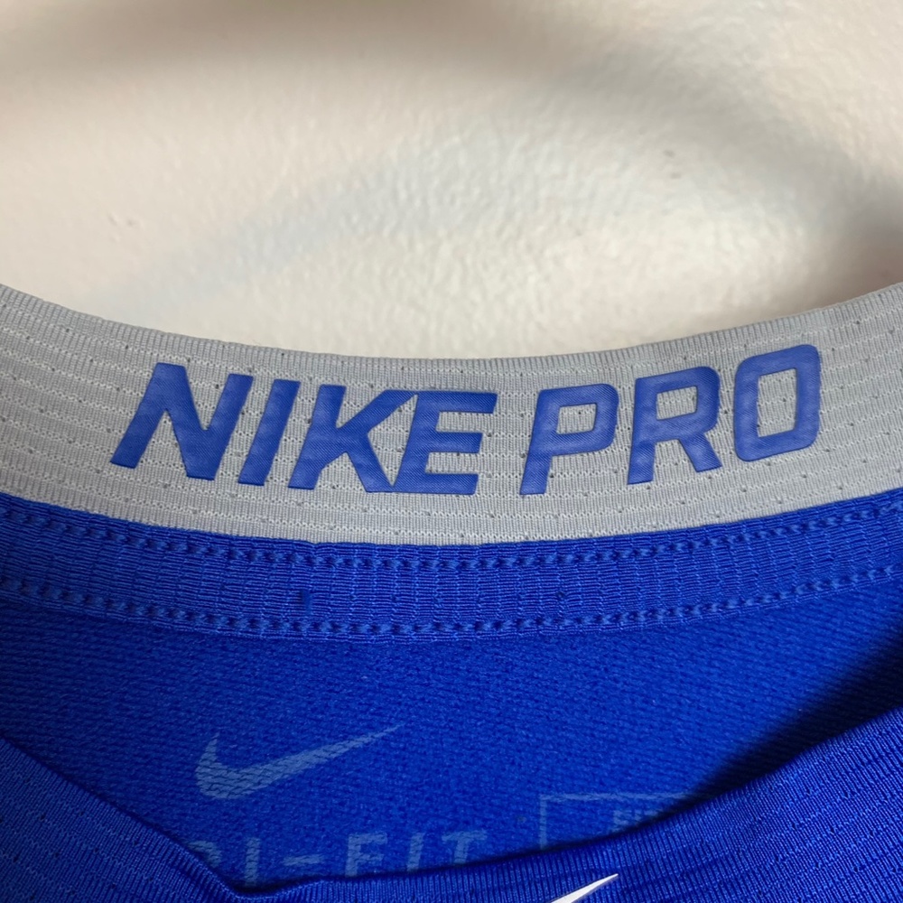 Nike Pro Dri-Fit Blue MLB Fitted Long Sleeve - Picture 4 of 6